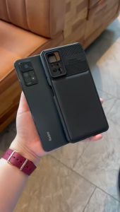 SOFT CASE BLACK PELINDUNG CAMERA NEW CROSS GRAIN ABTSRAK SILICON HITAM FOR XIAOMI POCO M4 PRO / X3 NFC / X5 5G / X5 PRO