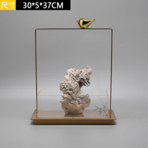 New Chinese Style Creative Iron Art Acrylic Home Decorations Living Room TV Cabinet Entrance Tabletop Art Hotel Decorations