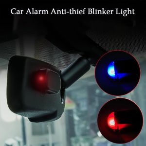 Solar Car Fake Security Light Powered Simulated Dummy Alarm Wireless Warning Anti Theft Caution Lamp LED Flashing Lamp New