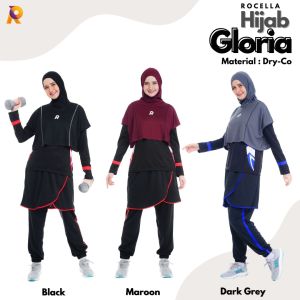 Hijab Jilbab Sport Gloria Rocella Nyaman buat kerja dan Santai