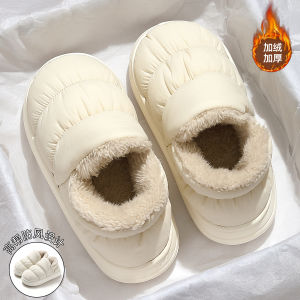 Dép Bông Lông Vũ Đế Dày Mùa Đông Cho Nữ Dép Đi Trong Nhà Đế EVA Chống Trượt Ấm Áp Thoáng Khí Thoải Mái Dùng Trong Nhà