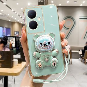 Vivo Y78+ Phone Case Full Cover Protection Anti-Fall for 5G Lens Soft Shell Lightweight Cartoon Cute Style Eco-Friendly