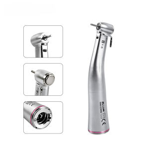 Dental Fiber Optic Increasing Contra Angle Handpiece 1:1/1:4.2/1:5Mini/Standard Head Ceramic Bearing E-type Motor For Micromotor