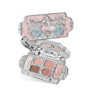Flower Knows Swan Ballet Series Six-Color Eyeshadow Palette 6.5g 4 matte&2 shimmers soft  makeup