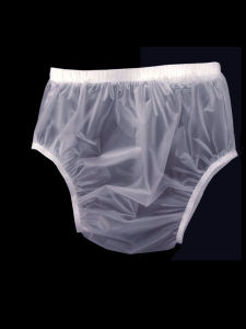 Transparent Plastic Washable Waterproof Adult Diapers Breathable Underwear for Seniors Incontinence Briefs AB DL