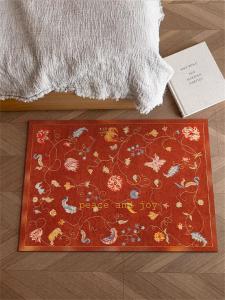 Non-slip Dust-resistant Festive Red Entrance Carpet