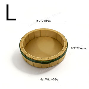 Reptile Water Bowl Wooden Barrel 3D Printed PETG Safe Drinking Dish Terrarium Decor for Leopard Gecko Crested Gecko Bearded Drag
