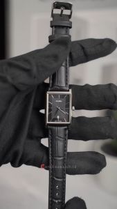 Jam Tangan Wanita Alba Fashion AH7DH5X1 Black Dial & Leather Strap