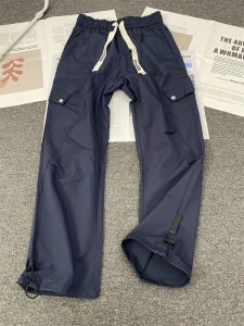 Quick Dry Nylon Summer Thin Straight Leg Paratrooper Casual Pants Mens Fashion Brand Loose Fit Trousers American Style Workwear