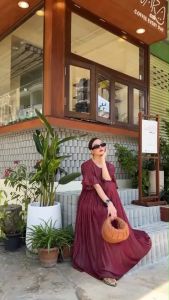 🔖Mirrorsister 50314.1 เดรสพลีท ทรงปล่อยๆใส่สบาย แขนสั้นแต่งระบาย ช่วงตัวอัดพลีทสวยสะบัดพริ้ว ใส่สบายเนื้อผ้าดี สวยทุกสี