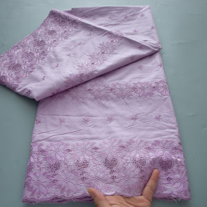 African Nigerian Swiss Voile Lace Fabric Cotton Fabric 2025 High Quality African Dry Lace Fabric Formal Prom Party Gown Dress
