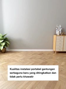 LG Rak Baju Gantung Besi Rak Gantung Baju 2 Susun Serbaguna Stand Hanger Hanger Display Butik