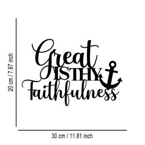 CIFbuy | CIFBUY Metal Wall Art Faith in God Iron Plaque Vintage Ornate Inspirational Message Versatile Home Office Decor Uplifting Gift