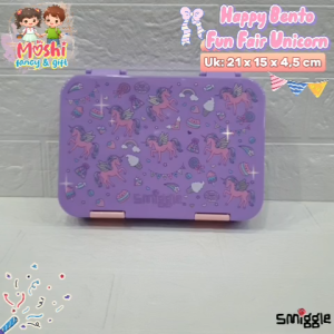 Tempat Makan Fun Fair Unicorn / Meal Set Unicorn / Box Bekal Anak Perempuan / Lunch Box Anak Girl / Misting Anak Bekal Sekolah Unicorn