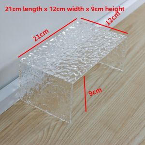 Acrylic Display Stand Organizer Separator Storage Rack for Desktop Small Ornament Arrangement Rectangular Shape Home Organization