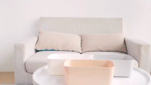 Plastic Storage Box Toilet Bathroom Cosmetics Storage Basket Kitchen Tabletop Sundry Snack Storage Basket 收纳盒