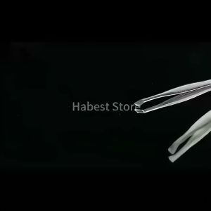 [Straight/Oblique] Silver Stainless Steel Tweezers Forceps  Tip Tweezer Tool