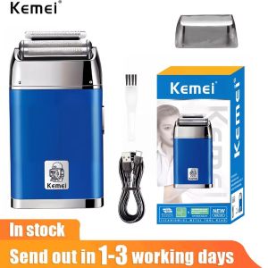 เคเมอิมืออาชีพเครื่องโกนหนวดไฟฟ้าของผู้ชายหนวดเคราชาร์จได้และที่โกนขนช่างทำผมหัวล้าน