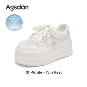 Agsdon | Thick Soled Breathable Mesh Summer Increase Height Womens Sneakers