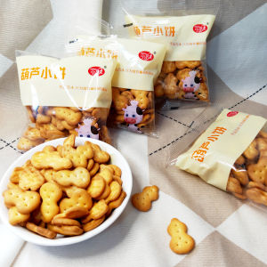 Ningchen Long Gourd Shaped Resilient Biscuits Nostalgic Snacks Milk Flavor Small Packaging Weighted Biscuits Breakfast Treat