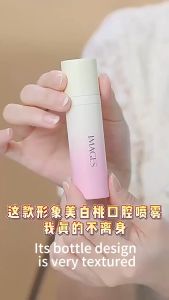 20mlOral Spray White Peach/Mint Oral Spray Remove Bad Breath Portable Mouthwash 360-degree Cleaning Keep Fresh Bad Breath 24 Hours Multi-effect Fresh and Long-lasting Deodorizing Breath Freshener