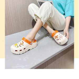 Xishop เวอร์วัง 💖ถูกหมดอายุ รองเท้าแฟชั่นรุ่นใหม่สุด สีทูโทน พร้อม ตัวติดลายการ์ตูน รูปน้อง สต็อกแน่นพร้อมส่ง สั่งได้ด้วยวันนี้