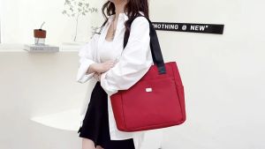 JAYQQ High Quality For Work School And Travel Practical Shoulder Bag Lightweight Waterproof Tote Bags Large Capacity Handbag