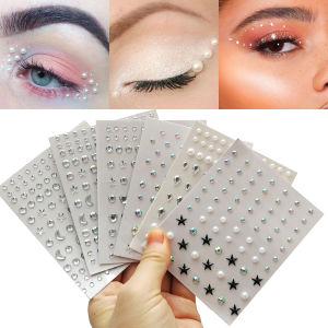 Miếng Dán Mặt Lấp Lánh Đính Đá Tự Dính Trang Trí Body & Mắt Kim Cương Lấp Lánh Cho Tiệc Tùng Lễ Hội Trang Sức Tạm Thời