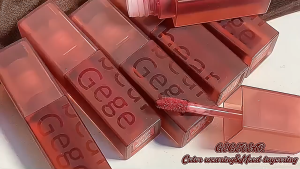 SMALL CORN Gege Bear ลิปสติก ลิปกลอส เนื้อแมตต์ กํามะหยี่ กันน้ํา ติดทนนาน ให้ความชุ่มชื้น 4 สี