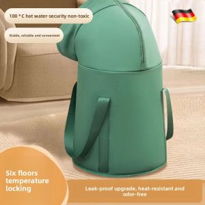 MONLEYTA | Foldable Portable Foot Bath Tub High Over Ankle Deep Bucket Home Use Foot Wash Basin Convenient Travel Foot Soaking Bag