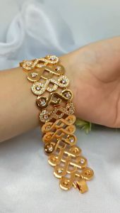 Gelang Tangan Bracelet bangkok Lapis Emas Hongkong 24k Asli Rosegold model Dubai Fashion bangle Gelang Kendari Perhiasan