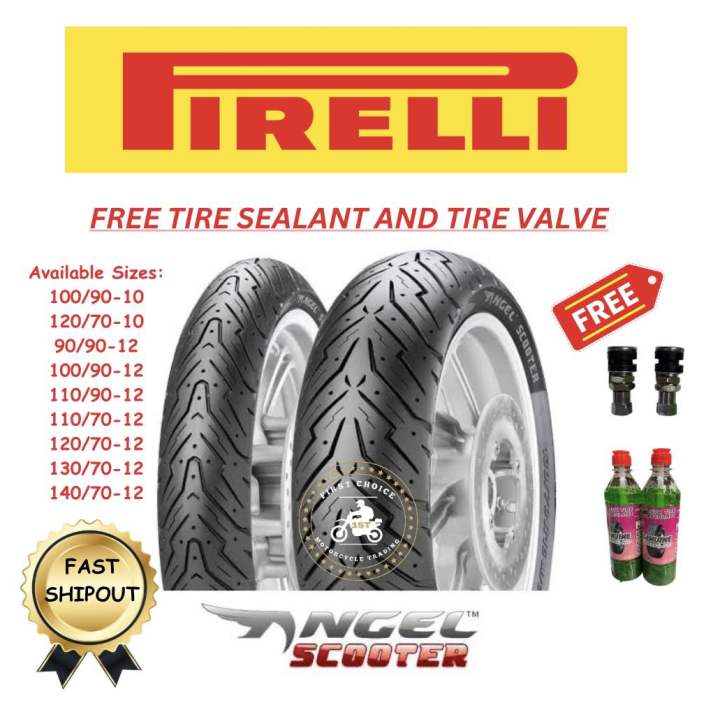 Pirelli Angel Scooter Tubeless 100/90-10 120/70-10 90/90-12 100/90