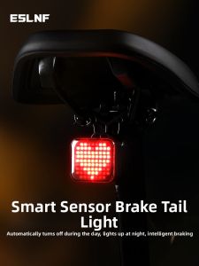 Eslnf | Brake Sensing Waterproof Bicycle Tail Light
