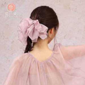 Váy Lưới Cổ Điển Dành Cho Nữ Phụ Kiện Tóc Luyện Tập Cơ Bản Cho Vũ Đạo Cổ Điển Ruy Băng Tóc Hình Ống Lớn Phụ Kiện Thủ Công