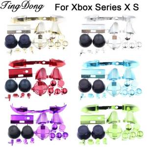 1Set Plated Plastic LB RB LT RT Bumper Trigger D-pad ABXY Buttons For Xbox Series S/X Game Controller Repair Parts Accessory