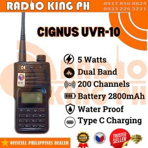 CIGNUS UVR10 HIGH POWER DUALBAND NOISE CANCELLATION IP68 WATERPROOF TWO WAY RADIO