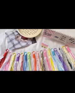 พวงกุญแจ เชือกถักลูกไม้ ห้อยกระเป๋า โทรศัพท์ ตกแต่ง จี้ห้อยพวงกุญแจ พร้อมส่งจาไทย