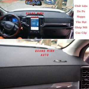 Thảm Taplo Ô Tô Cao Cấp Ford XLS  Everest 2023 2024 Wildtrack Raptop Được Thiết Kế 3D Ghép Nối