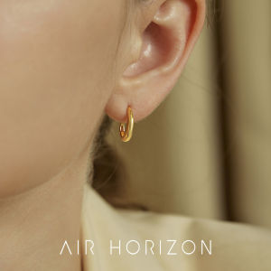 Elegant Simple Pure Silver Hoops Earrings Womens Fashion Jewelry Unique Clip on Circle Ear Cuff Stylish Trendy New Arrival