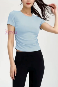 Áo dệt kim croptop thể thao nữ XGYM chun eo tập gym yoga chạy bộ đạp xepickleballtennis XT2481