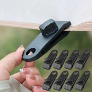 5/8pcs Multi-functional Heavy Duty Nylon Tent Clip Windproof Tent Awning Fastener Durable Tool Outdoor Camping Picnic Supplies