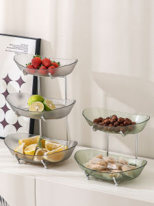 Scandinavian Multi-Layer Fruit Plate Living Room Coffee Table Household Candy Tray Front Desk Display Snack Dish Beauty Salon Dessert Fruit Plate