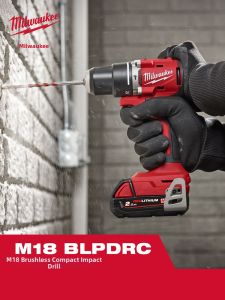 Milwaukee | Champion No-Brush Compact Industrial Lithium-Battery Impact Drill 18V