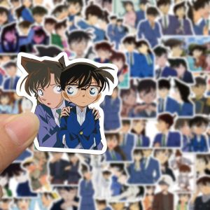 Sostainable Name Detective Conan Stickers 100 Pcs Anime Cartoon Character Yukawa Conan Storage Box Decoration Waterproof Decals