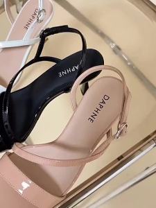 Daphne | Summer Elegant Slim Heel Black Pumps Commute Fairy Wearable