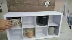 8 slots coffee mug Display Rack space saver