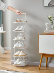 Jiyoujia Shoe Rack Home Doorway Multi-Layer Simple Small Narrow Slipper Rack Indoor Shoe Cabinet Dormitory Shoe Rack Storage Rack