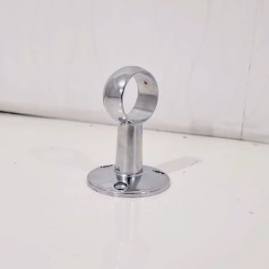 Bracket Tembus Pipa Bulat 1 Inch | Sambungan Pipa Stainless Model Gayung Tembus Tengah