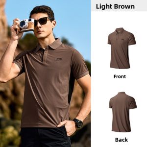 Jeep | Jeep Outdoor Polo Shirt Mens Summer New Quick Dry Business Short Sleeve Breathable Collar Sport Top Polyester Fiber Urban Outdoor
