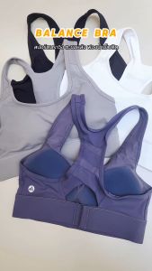 สปอร์ตบราใส่วิ่ง บราตะขอหลัง มีฟองน้ำเย็บติด สปอร์ตบราออกกำลังกาย ผู้หญิง FitMeSportswear รุ่น Balance Bra